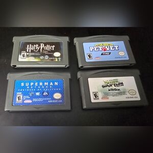 GBA Lot Of 4 With Dust Cases. You Get All In Pics. All Tested, Game Boy Advance
